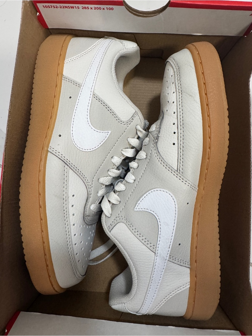 Nike Low-Top Sneakers in Off-White and Gum